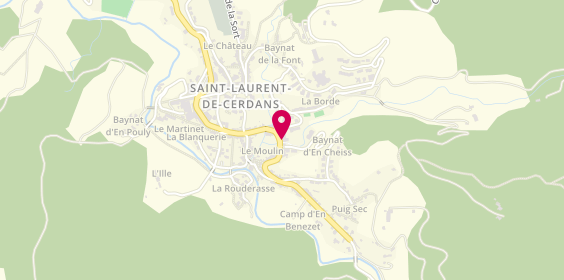 Plan de Bps Saint Laurent de Cerdans, 5 Rue Joseph Nivet, 66260 Saint-Laurent-de-Cerdans
