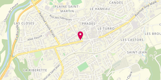 Plan de Agence de Prades, 168 avenue du Général de Gaulle, 66500 Prades