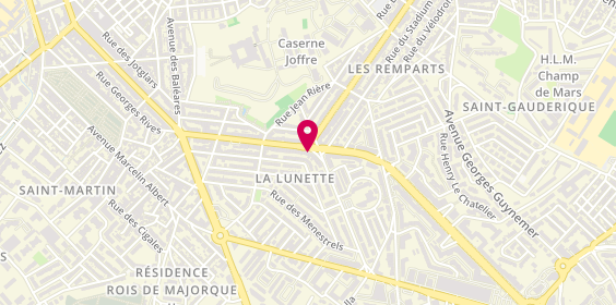 Plan de LCL Banque et assurance, 74 Boulevard Henri Poincaré, 66100 Perpignan