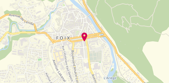 Plan de Banque Populaire du Sud Foix, All. De Villote, 09000 Foix