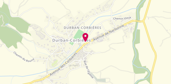 Plan de Crédit Agricole du Languedoc - Durban Corbières, 1 Chem. De Saint-Just, 11360 Durban-Corbières