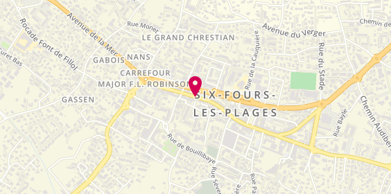 Plan de Agence Six-Fours, 92 Bis Rue République, 83140 Six-Fours-les-Plages