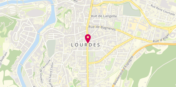 Plan de Cic Societe Bordelaise, 1 place du Champ Commun, 65100 Lourdes