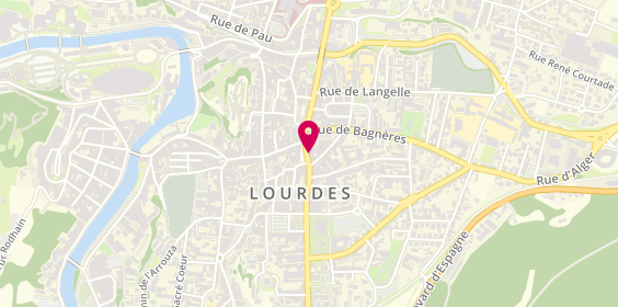 Plan de Caisse d'Epargne, 17 place Marcadal, 65100 Lourdes