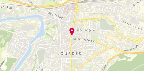 Plan de BNP Paribas - Lourdes, 2 place de l'Église, 65100 Lourdes