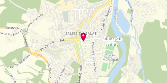 Plan de Agence de Salies du Salat, 2 Boulevard des Thermes, 31260 Salies-du-Salat