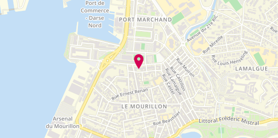 Plan de BNP Paribas - Toulon le Mourillon, 345 Boulevard Bazeilles, 83000 Toulon