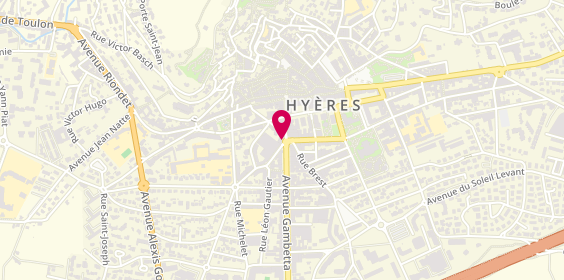 Plan de HSBC Agence de Hyeres, 18 Bis avenue Gambetta, 83400 Hyères