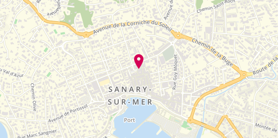Plan de Banque Populaire Méditerranée, 23 Rue Antoine Hugues, 83110 Sanary-sur-Mer