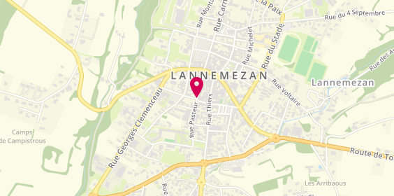 Plan de BNP Paribas - Lannemezan, Rue Pasteur / Angle
Rue Diderot, 65300 Lannemezan