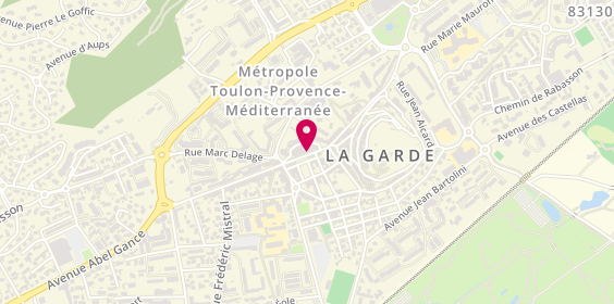 Plan de Caisse d'Epargne Côte d'Azur, avenue Gabriel Péri, 83130 La Garde
