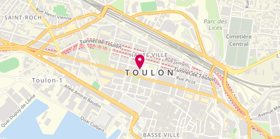 Plan de Caisse d'Epargne Centre de Gestion Privee Toulon, 41 place de la Liberté, 83000 Toulon