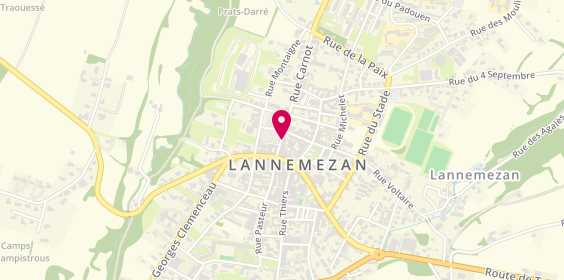 Plan de LCL Lannemezan, 58 Rue Carnot, 65300 Lannemezan
