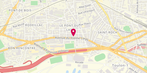 Plan de LCL Banque et assurance, 304 avenue du 15e Corps, 83200 Toulon