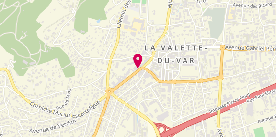Plan de BNP Paribas - la Valette du Var, 124 avenue Anatole France, 83160 La Valette-du-Var