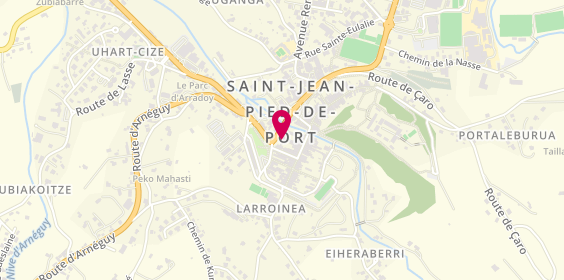 Plan de Banque Michel Inchauspé - Bami, 11 place Floquet, 64220 Saint-Jean-Pied-de-Port