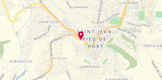 Plan de Cic Sud Ouest, 1 place Juan de Huarte, 64220 Saint-Jean-Pied-de-Port
