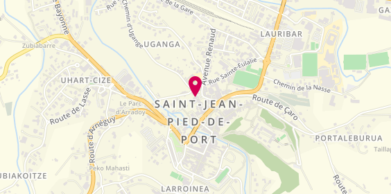 Plan de Crédit Agricole, Rue Sainte Eulalie, 64220 Saint-Jean-Pied-de-Port