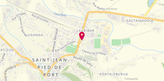 Plan de Banque Populaire Aquitaine Centre Atlantique, 14 avenue du Jai Alaï, 64220 Saint-Jean-Pied-de-Port