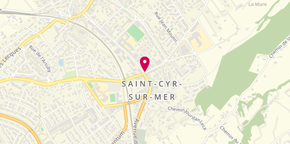 Plan de LCL Saint-Cyr-sur-Mer, 2 Boulevard Jean Jaurès, 83270 Saint-Cyr-sur-Mer