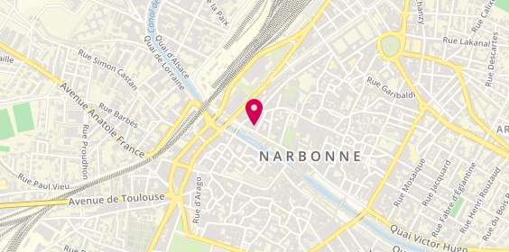 Plan de BNP Paribas - Narbonne, 50 Rue Jean Jaurès, 11100 Narbonne