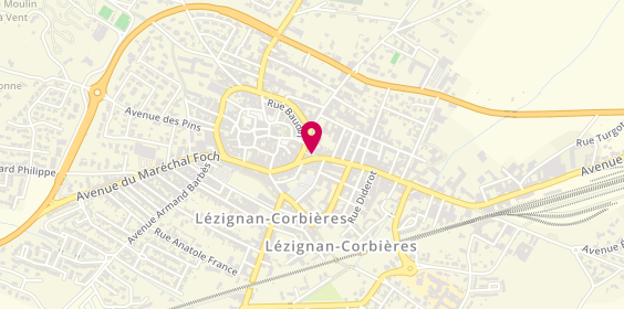Plan de BNP Paribas - Lezignan Corbieres, 3 avenue Wilson, 11200 Lézignan-Corbières