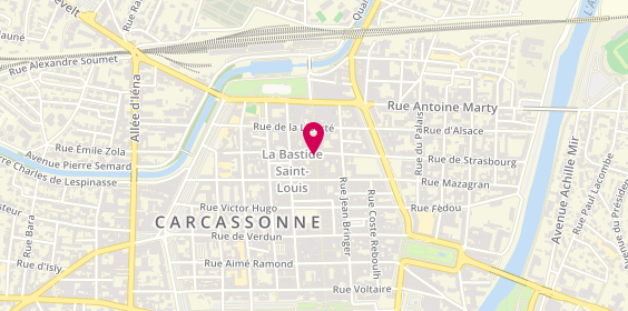 Plan de HSBC - Agence Carcassonne, 29 Rue Georges Clemenceau, 11000 Carcassonne