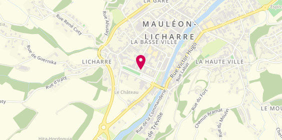 Plan de Banque Populaire Aquitaine Centre Atlantique, 12 Rue Jean Baptiste Heugas, 64130 Mauléon-Licharre
