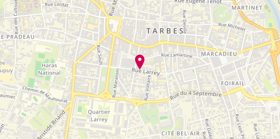 Plan de Caisse d'Epargne Tarbes Larrey, 27 Rue Larrey, 65000 Tarbes