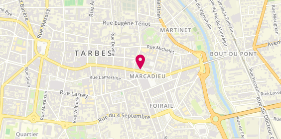 Plan de Agence Tarbes Marcadieu, 82 Rue Maréchal Foch, 65000 Tarbes