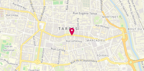 Plan de BNP Paribas - Tarbes, 77 Rue Maréchal Foch, 65000 Tarbes