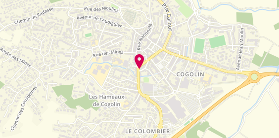 Plan de BNP Paribas, 3 Rue Marceau, 83310 Cogolin
