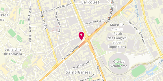 Plan de LCL Banque et assurance, 314 avenue du Prado, 13008 Marseille