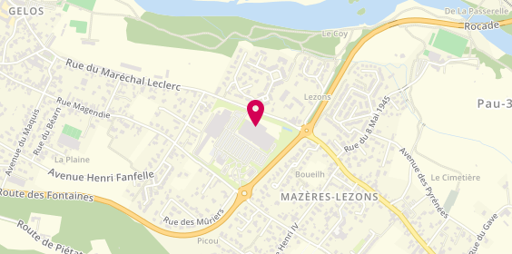 Plan de Caisse d'Epargne, Centre Commercial Leclerc
avenue du Général de Gaulle, 64110 Mazères-Lezons