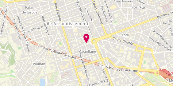 Plan de Agence Castellane, 4 Rue Louis Maurel, 13006 Marseille