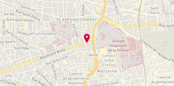 Plan de Banque Populaire Méditerranée, 264 Boulevard Baille, 13005 Marseille