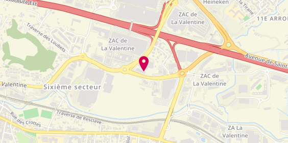 Plan de Caisse de Crédit Mutuel la Valentine, 8 Route de la Sablière, 13011 Marseille