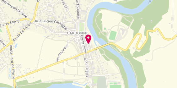 Plan de Agence de Carbonne, 10 Rue Gambetta, 31390 Carbonne