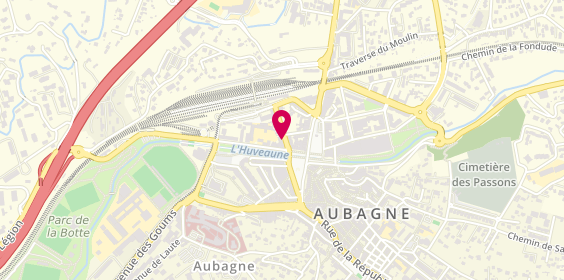 Plan de BNP Paribas - Aubagne, 1 avenue Jeanne d'Arc, 13400 Aubagne