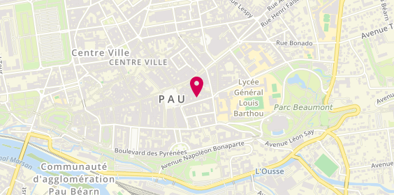 Plan de Banque Populaire Aquitaine Centre Atlantique, 12 Bis Rue Latapie, 64000 Pau