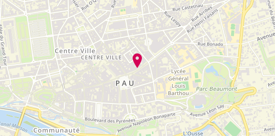 Plan de LCL Banque et assurance, 14 Rue Maréchal Foch, 64000 Pau