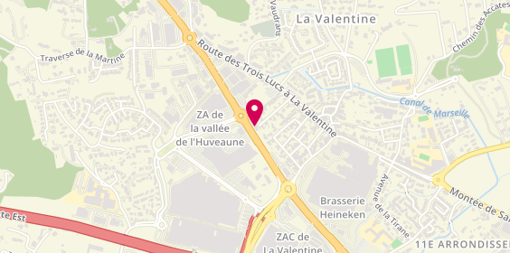 Plan de Crédit Agricole Alpes Provence, 185 avenue des Peintres Roux, 13011 Marseille