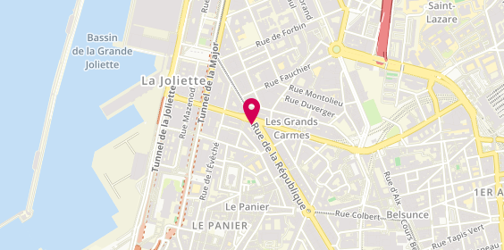 Plan de BNP Paribas - Marseille Republique, 87 Rue de la République, 13002 Marseille