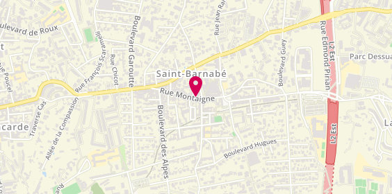 Plan de Agence Saint Barnabe, 85 Rue Montaigne, 13012 Marseille