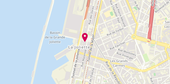 Plan de Agence Marseille Joliette, 9 place de la Joliette, 13002 Marseille