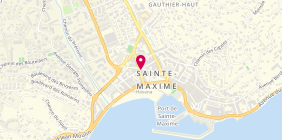Plan de Crédit Agricole, avenue Jean Jaurès, 83120 Sainte-Maxime