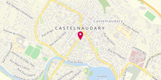 Plan de Caisse de Crédit Mutuel de Castelnaudary, 12 Rue Maréchal Foch, 11400 Castelnaudary