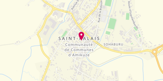 Plan de Cep de St Palais, 22 Rue Gambetta, 64120 Saint-Palais