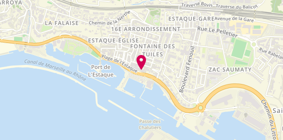 Plan de LCL Banque et assurance, 20 Plage de l'Estaque, 13016 Marseille