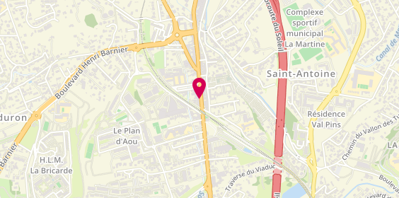 Plan de LCL, 109 avenue de Saint-Antoine, 13015 Marseille